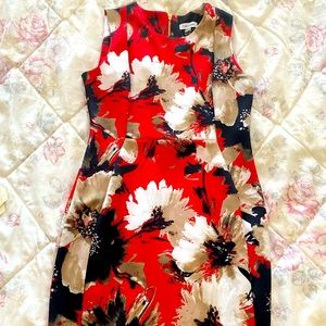 Beautiful vibrant Calvin Klein spring dress